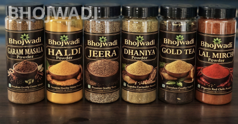 Bhojwadi Premium Spices and Tea Combo Pack