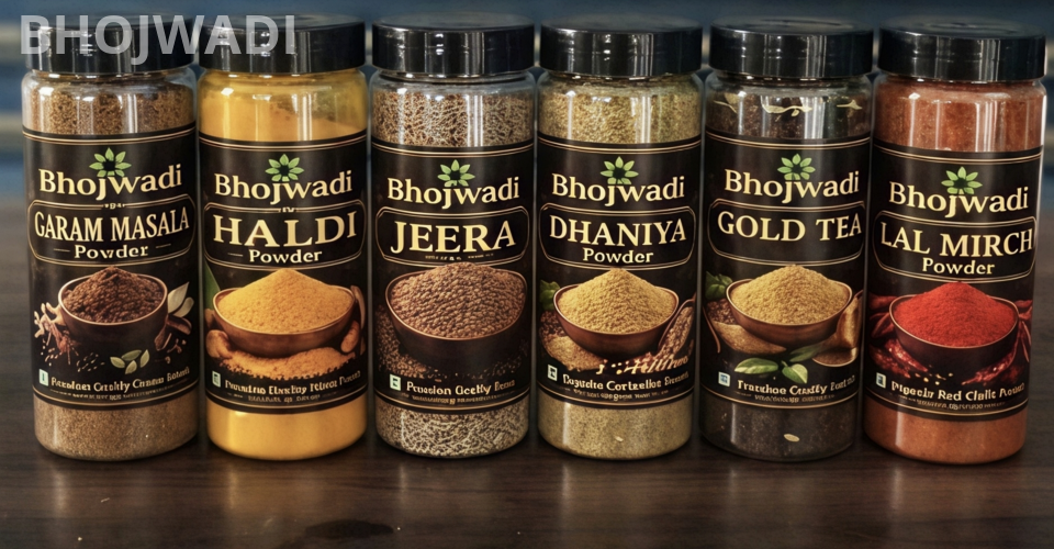 Bhojwadi Premium Spices and Tea Combo Pack